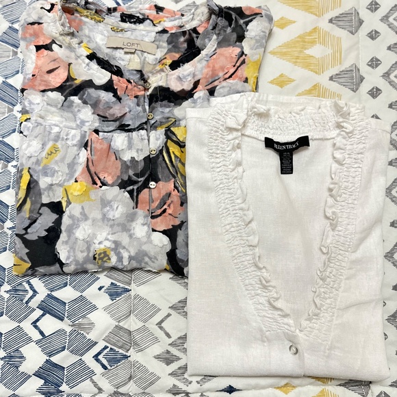 Set of 2 Women’s blouses / Loft @ Ellen Tracy - Picture 2 of 16